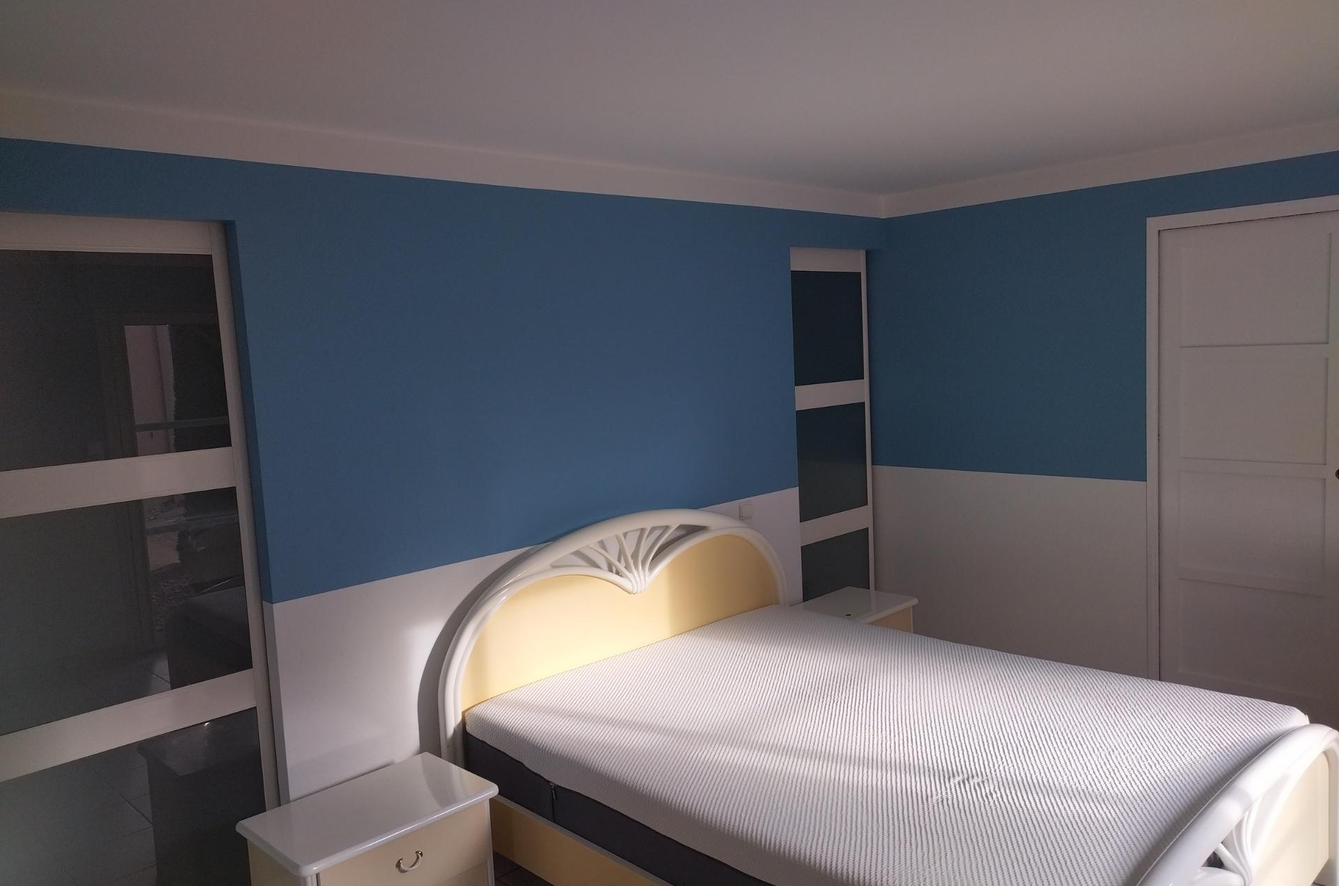 Chambre après travaux de peinture intérieure à Pornic Chambre après travaux de peinture intérieure à Pornic