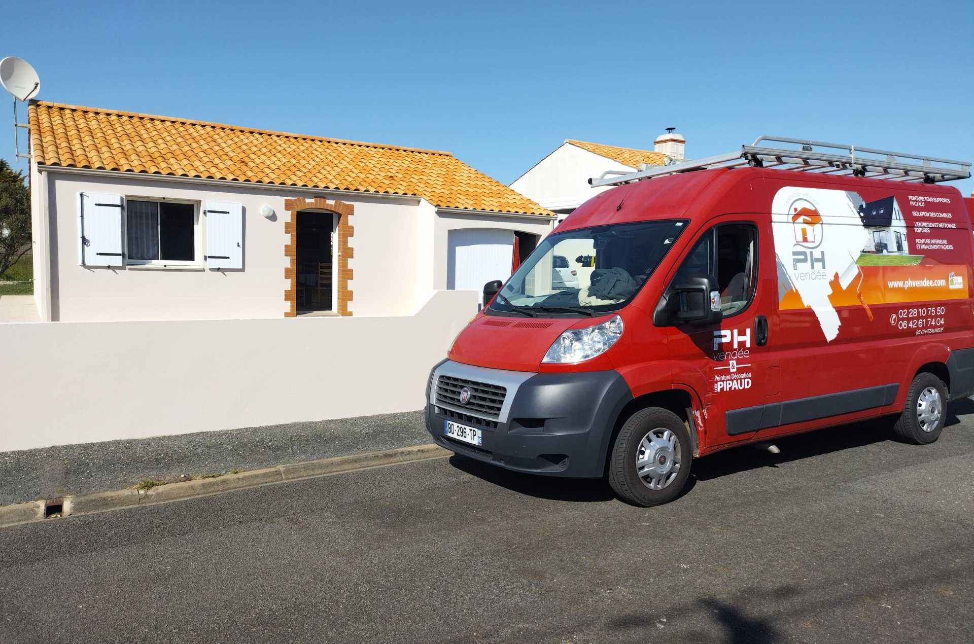 ravalement façade terminé maison saint-hilaire-de-riez